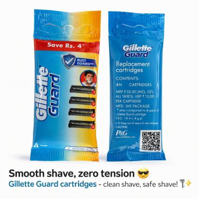 GILLETE GUARD RUST GUARD 4 SETS